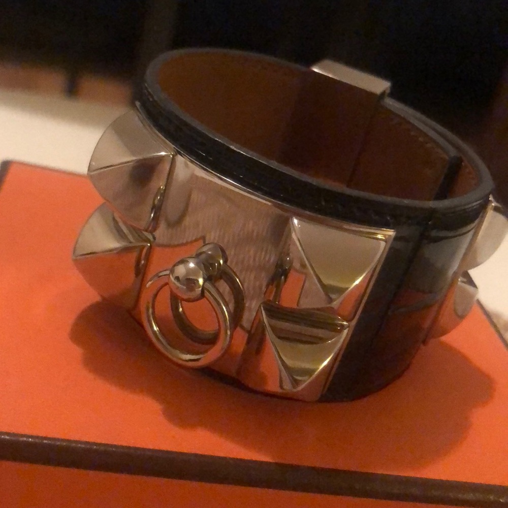 Hermès Collier de Chien bracelet in Alligator